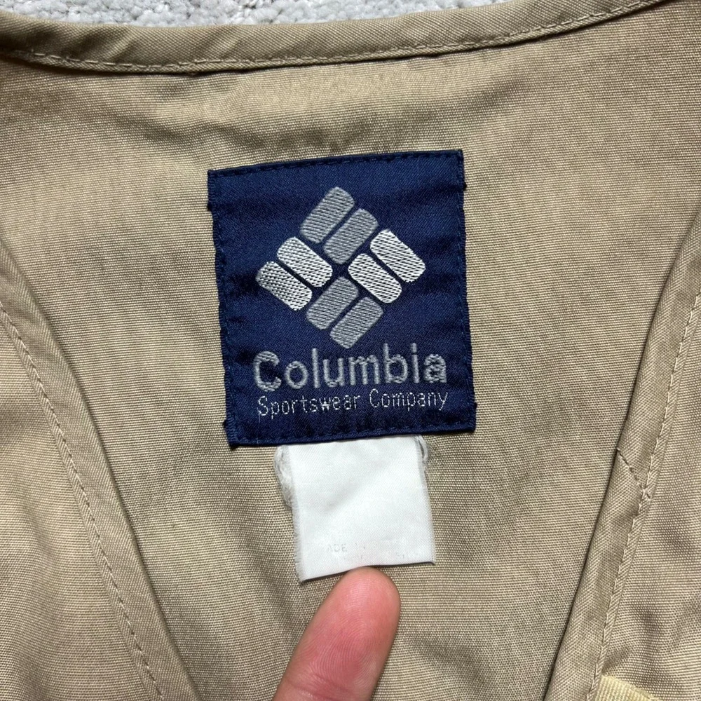 VINTAGE Columbia Sportswear Vest Mens S?? Fishing Utility Multi-Pocket Gorpcore - Picture 7 of 12